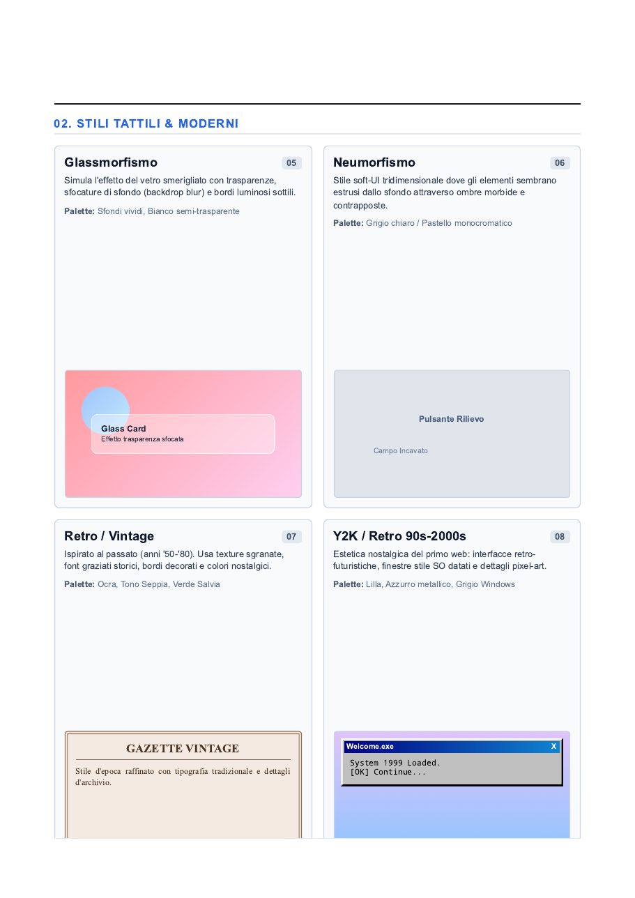 Guida agli stili di web design, pagina 2